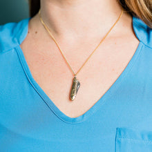 Load image into Gallery viewer, Small Gold Fish Knife Necklace
