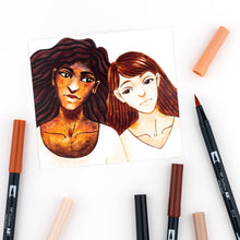 Load image into Gallery viewer, Dual Brush Pen Art Markers: Portrait - 10 Pack
