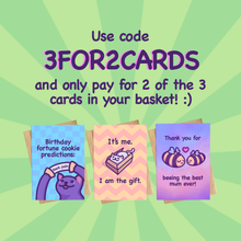 Load image into Gallery viewer, Thanks for the Great Genes! | Funny Mother&#39;s Day Cat Card
