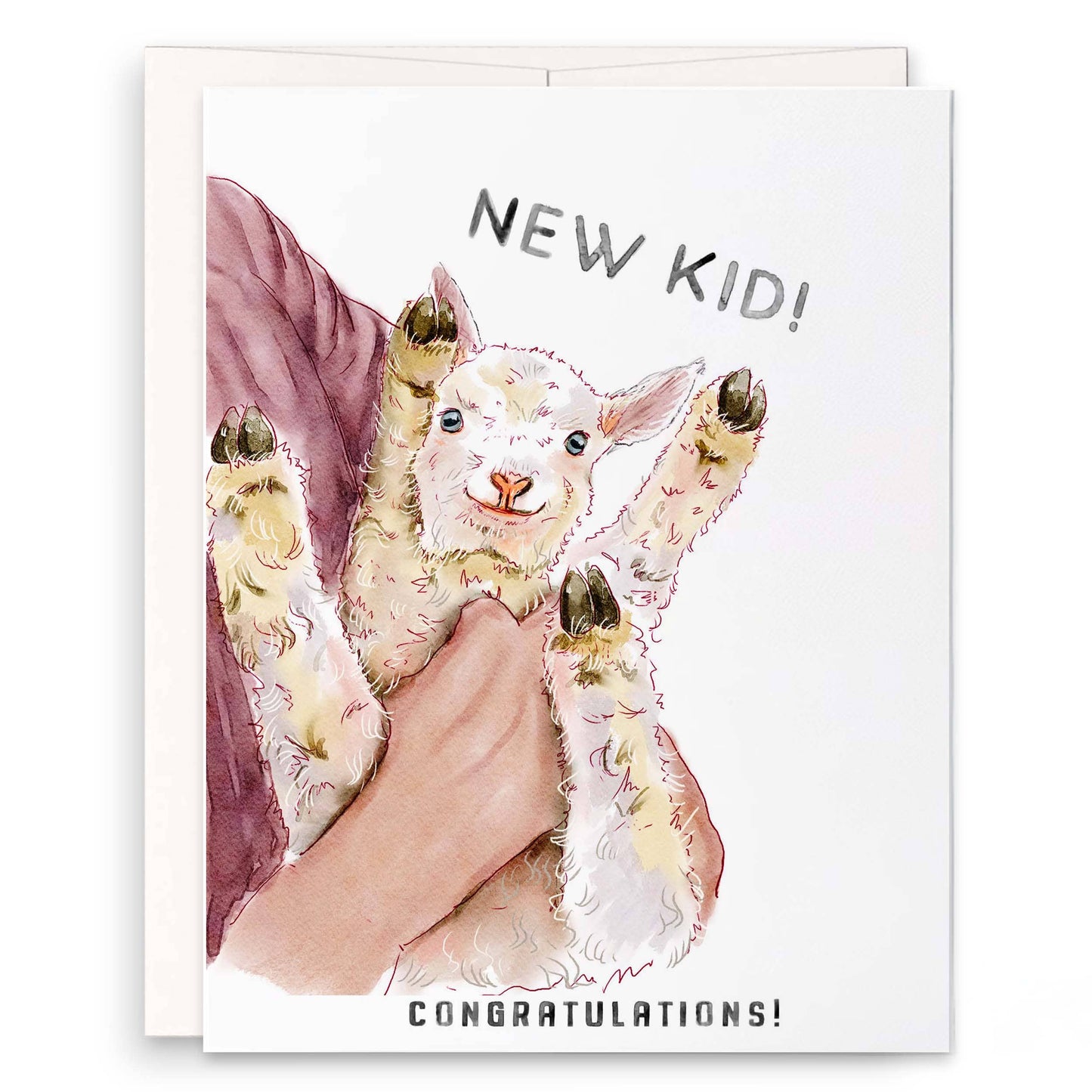 New Kid Baby Goat - Funny New Baby Card