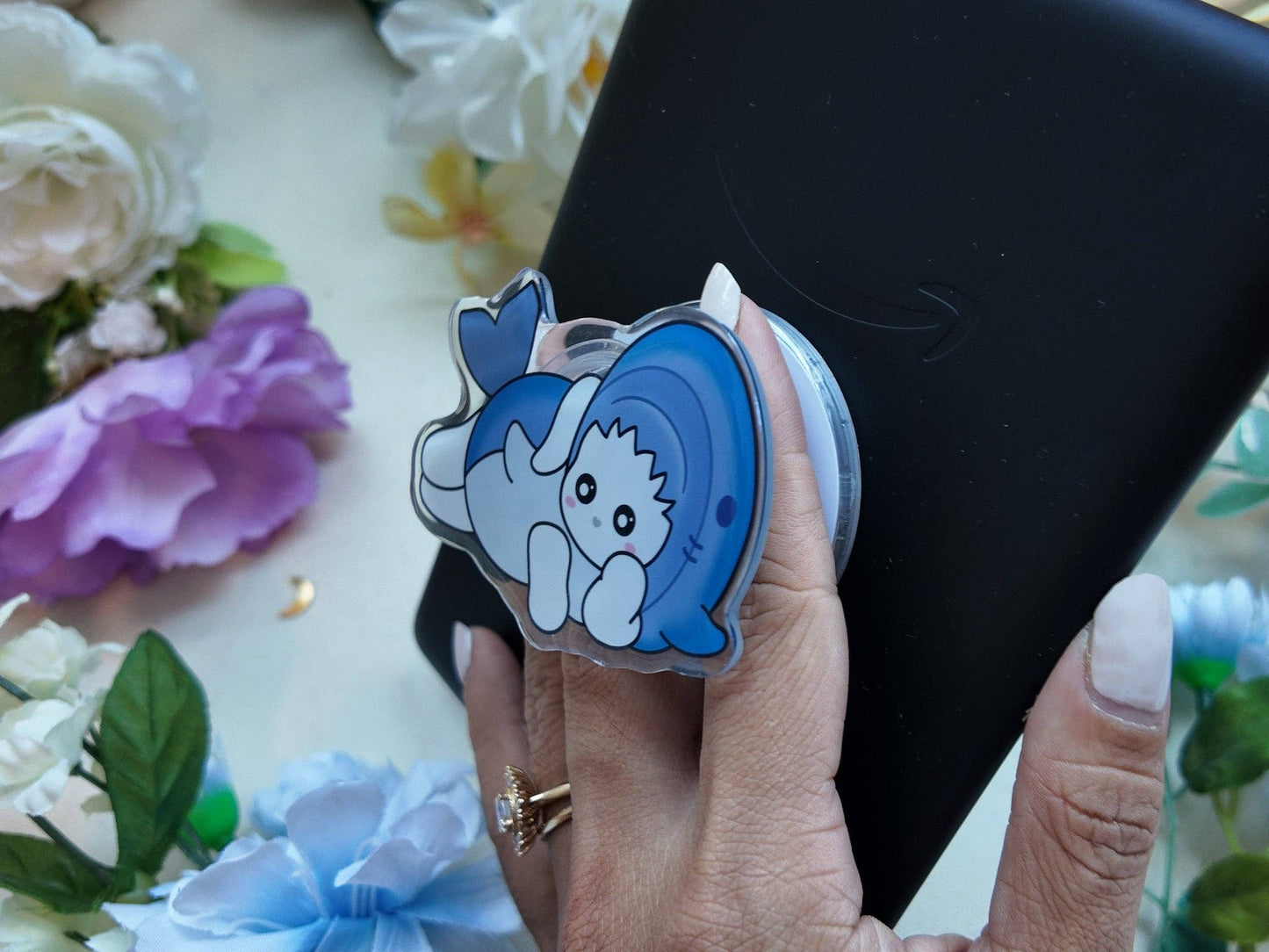 Bunny Shark Magnetic Phone Grip