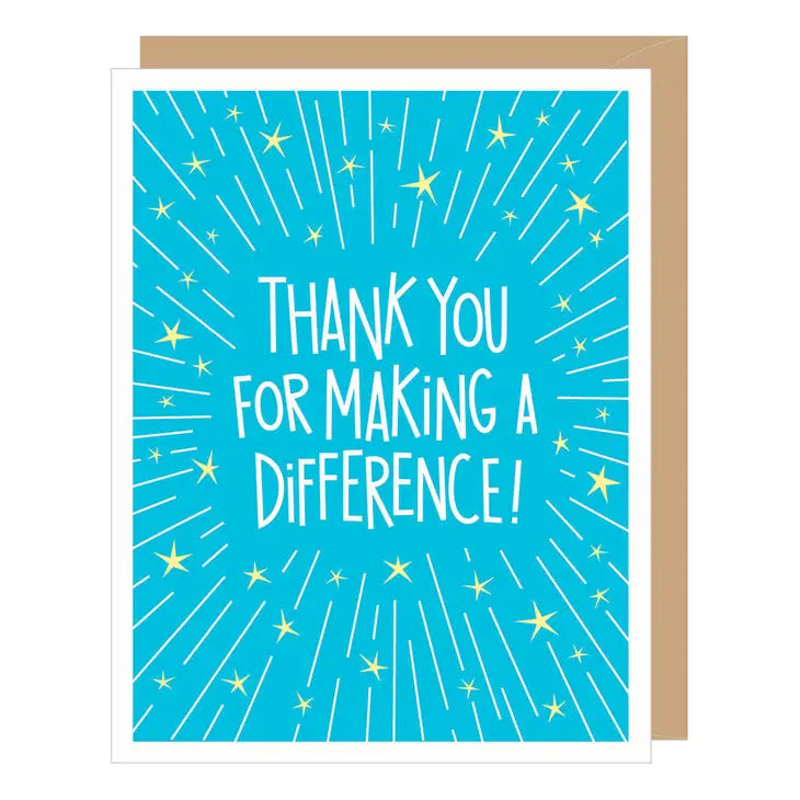 Thank You For Making A Difference - Goodbye Card