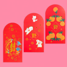 Load image into Gallery viewer, Wedding Double Happiness Gold Foiled Red Envelopes, HongBao
