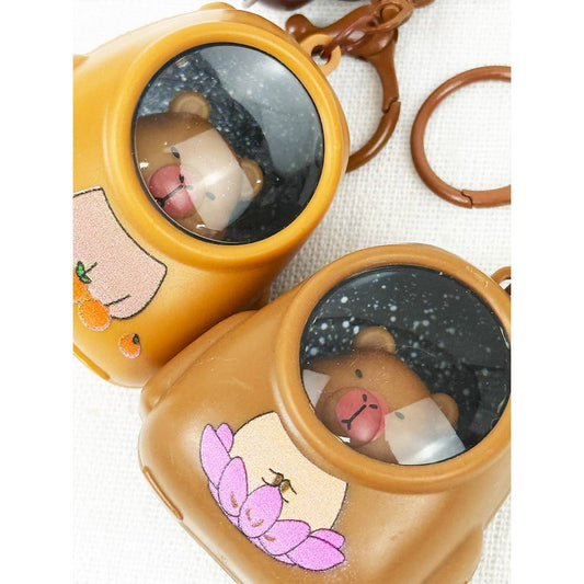 Light Up Capybaras Keychain with Sound
