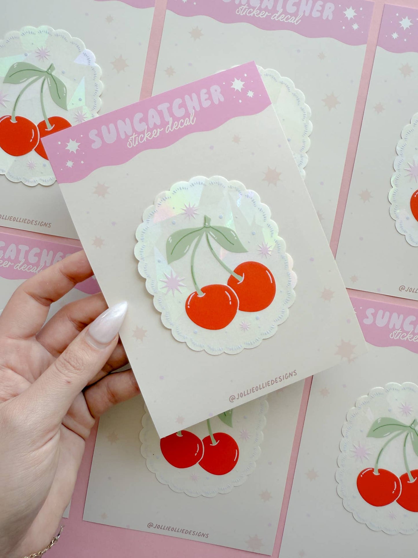 Cherry Suncatcher Window Decal