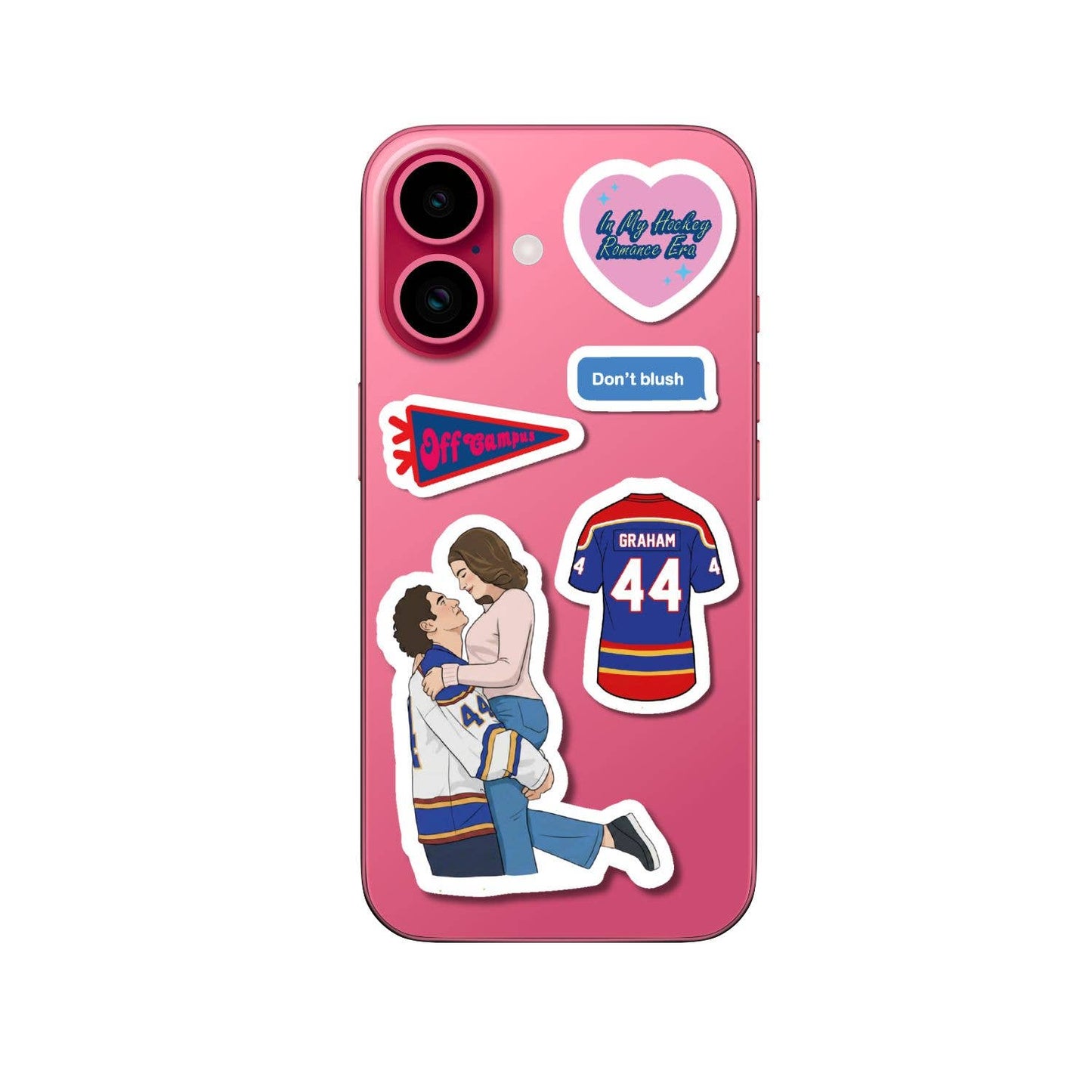 Sweet Cherry Pie Hockey Romance A5 Sticker Sheet