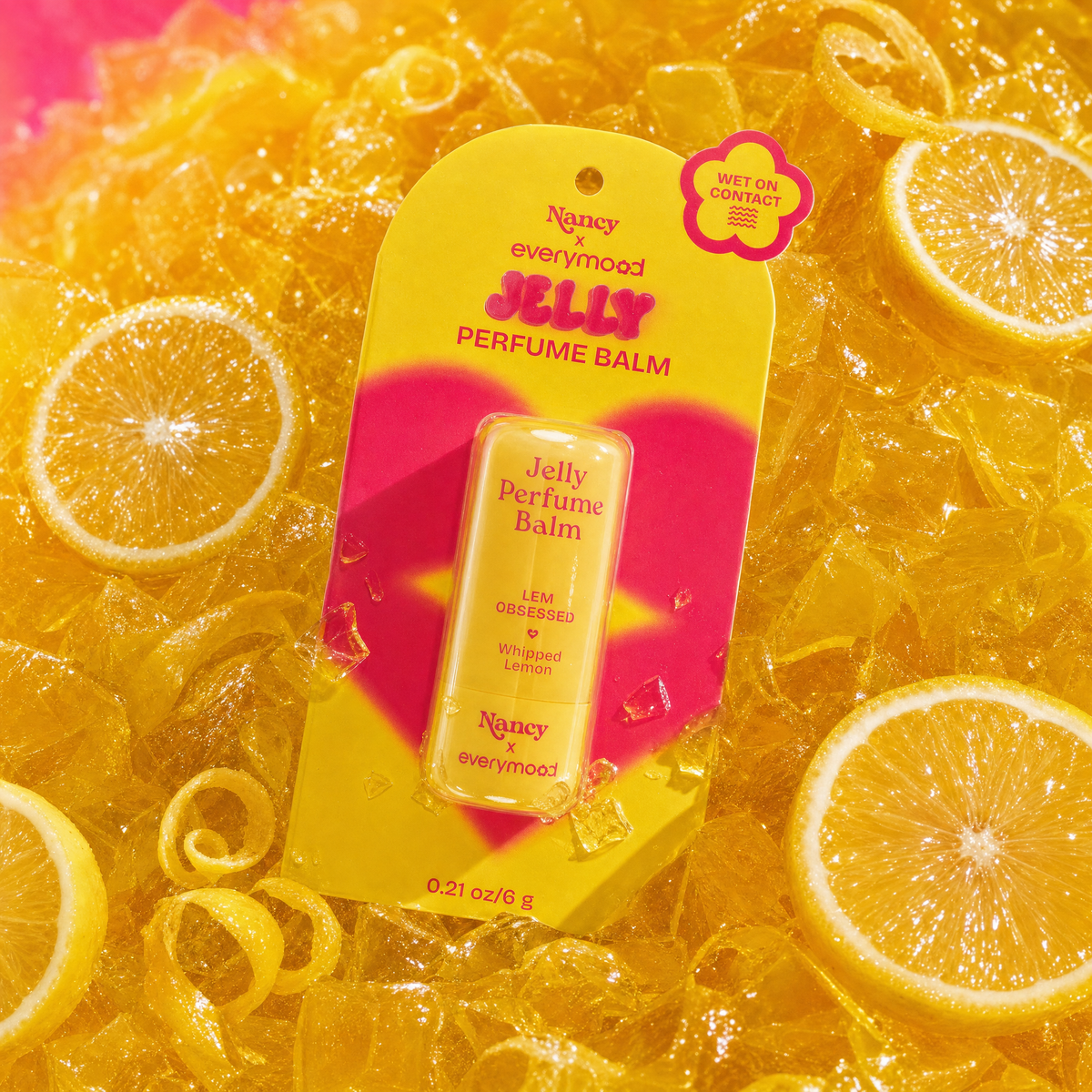 Jelly Perfume Balm | Solid Perfume Stick | Lemon