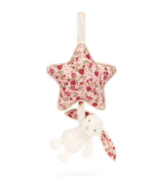 Jellycat Blossom Cream Bunny 'Berry' Musical Pull