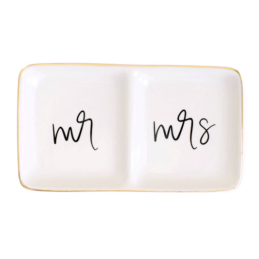 Mr. and Mrs. Jewelry Dish - Home Decor & Gifts