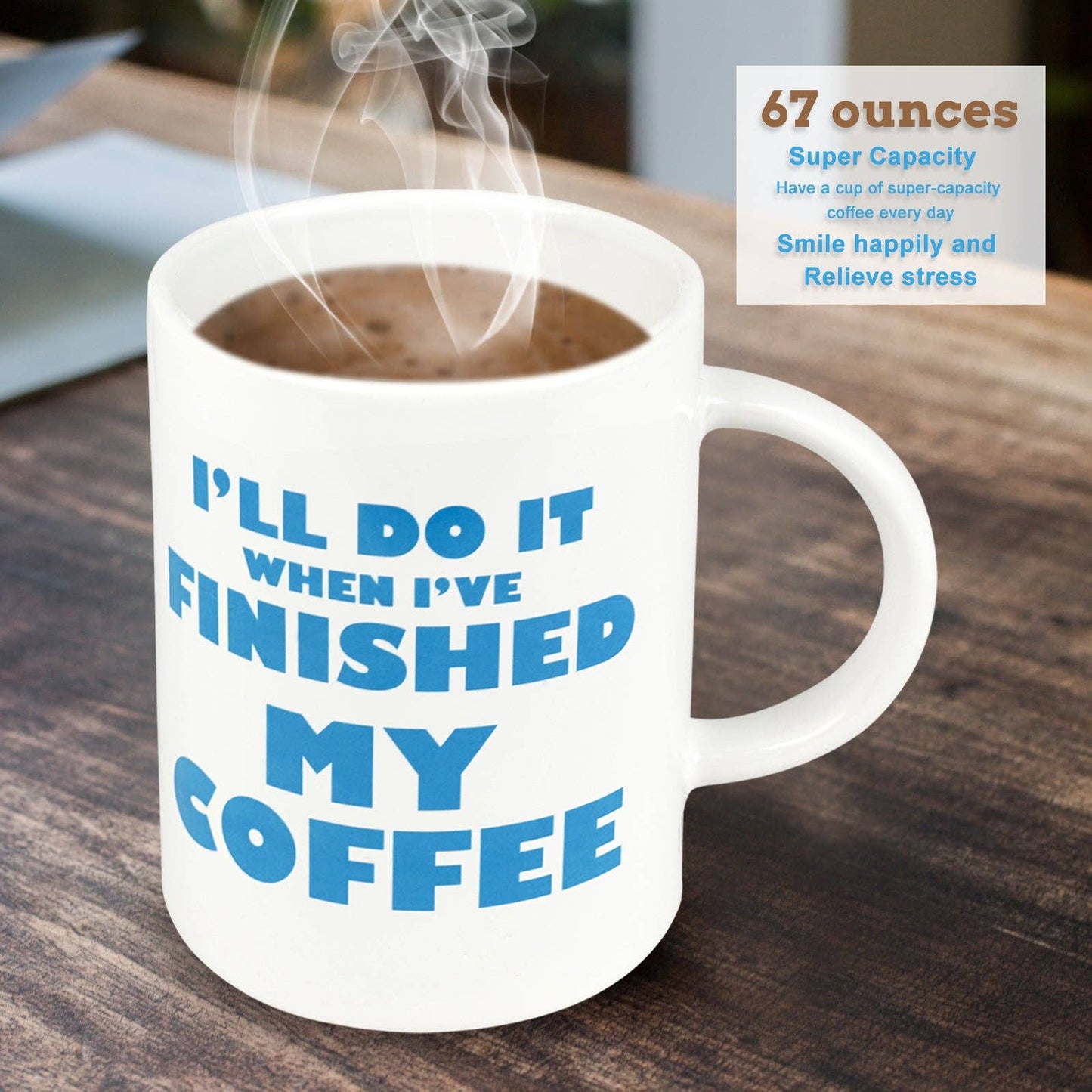 YOBRO 67Oz Extra Large Coffee Mug, Giantic Ceramic Mugs