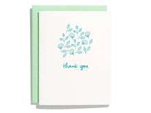 Load image into Gallery viewer, Leaf Thanks - Letterpress Greeting Card
