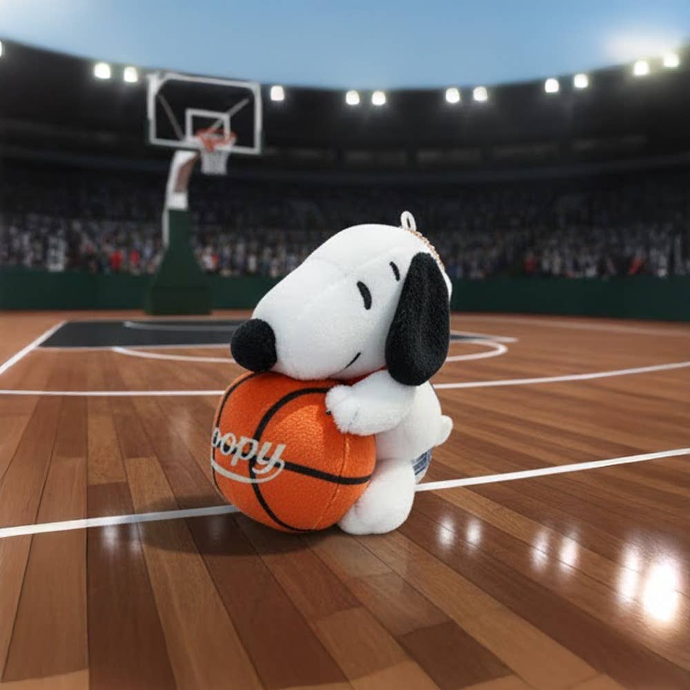 Snoopy Sports Ball Plush Keychain (Bag Charm)