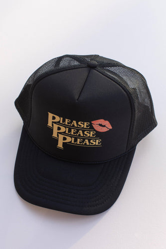 Please Please Please Sabrina Carpenter Trucker Hat - Front & Company: Gift Store