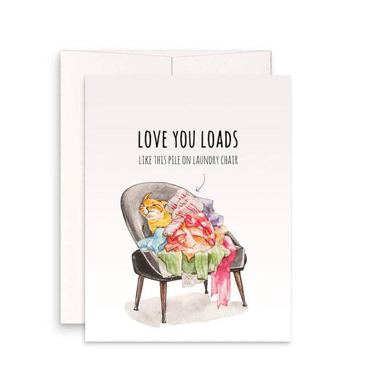 Laundry Chair Love - Funny Valentines Day Card