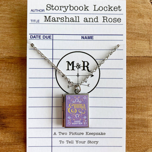 Book Locket Emma - Lilac Filagree - Front & Company: Gift Store