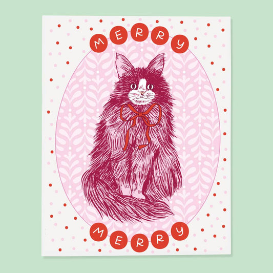 Merry Cat Card (Set of 6)