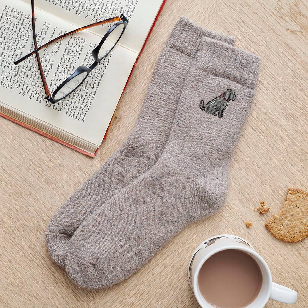 Dog Walking Socks - Cockapoo / Labradoodle (Chocolate)