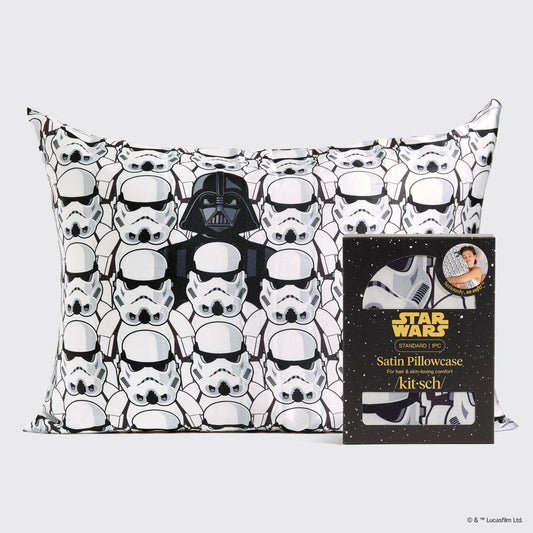 Star Wars™ & Kitsch Satin Pillowcase in Darth Vader & Stormtroopers