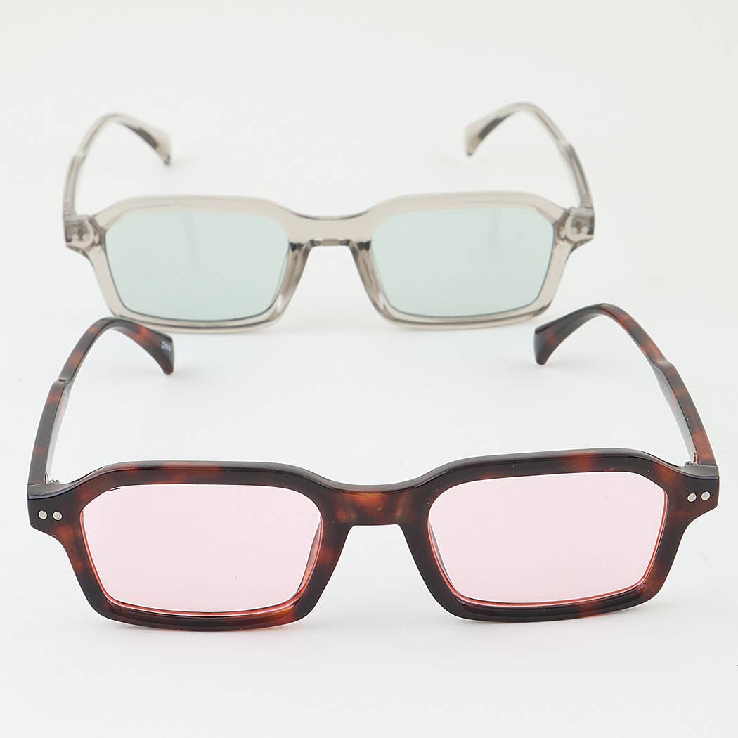 Modern Double Bolted Box Sunglasses