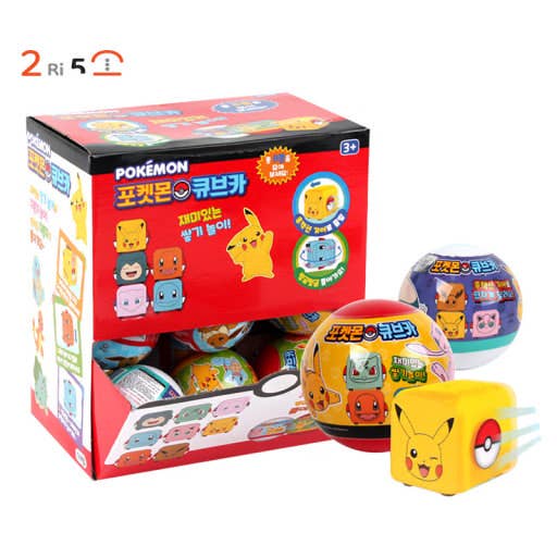 Pokemon Cube Pull-back Car Random Blind Capsule Toy