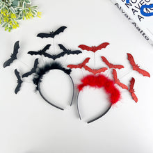 Load image into Gallery viewer, Halloween bat headband
