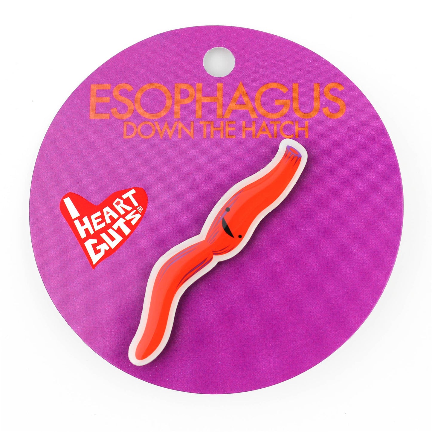 Esophagus Lapel Pin - Down the Hatch