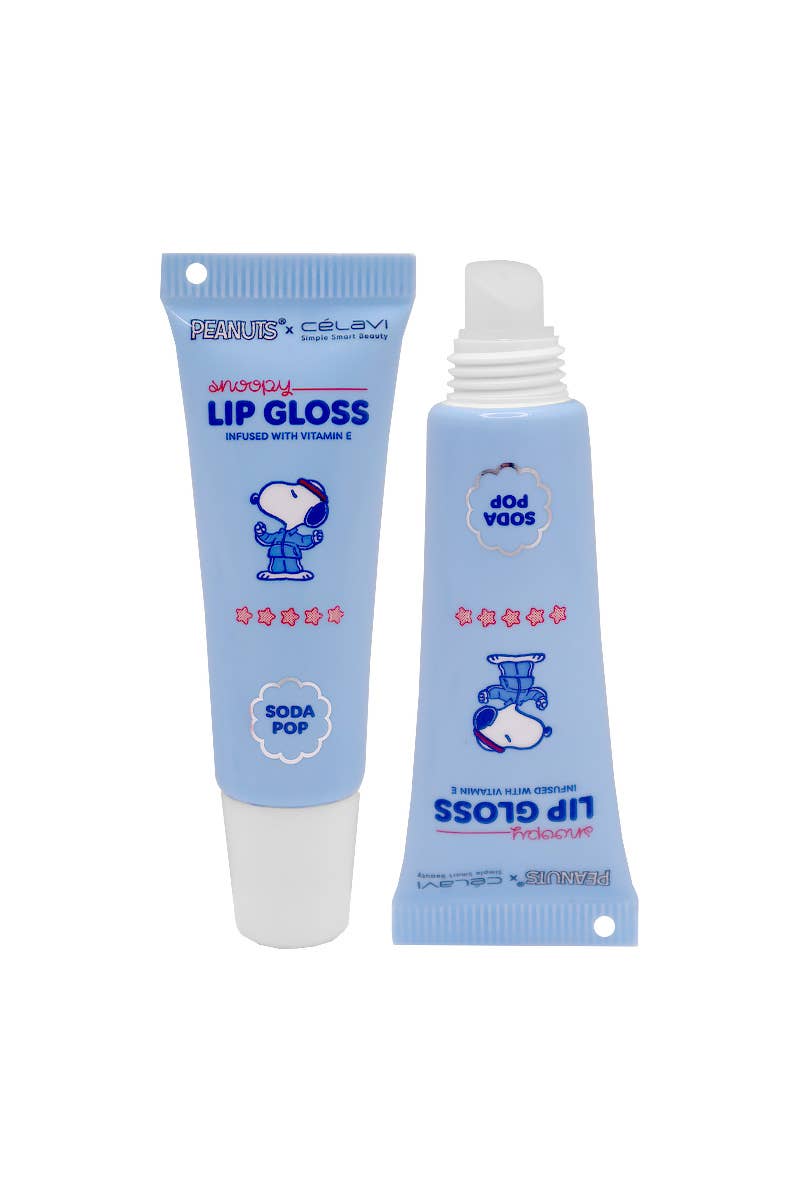 Soda Pop Snoopy Lip Gloss w/ Keychain