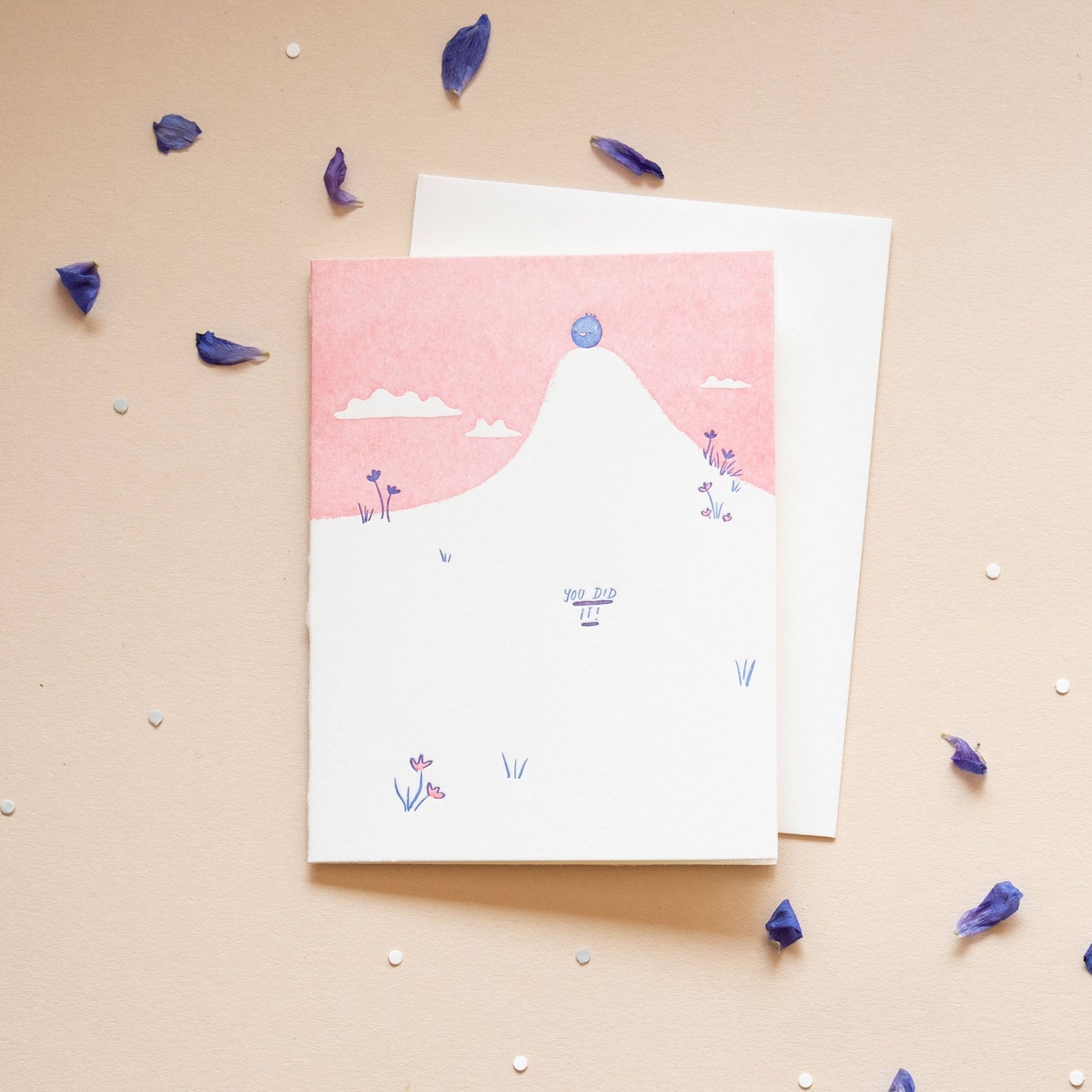 Blueberry Hill | You Did It | Letterpress Card