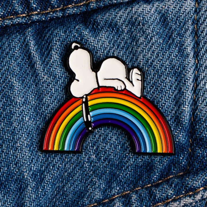 Peanuts Good Vibes Pin - Rainbow