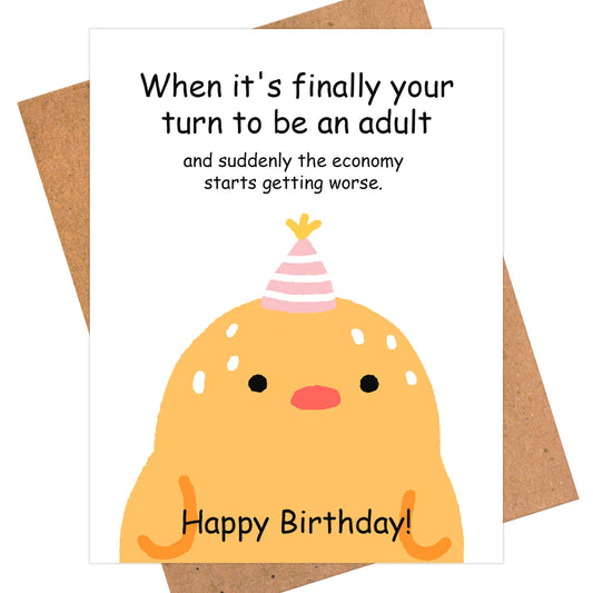 Funny Birthday Card - Gen Z Relatable Card