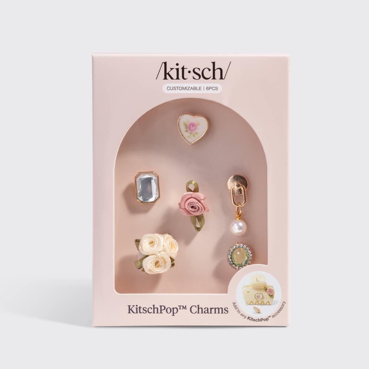KitschPop Charms 6pc Set - Vintage Ivory