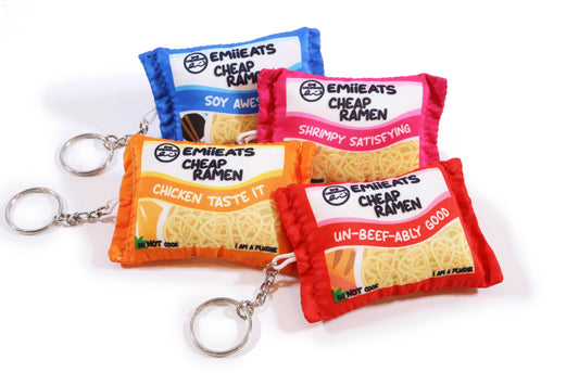 Tiny Instant Ramen Plush Key & Bag Charm