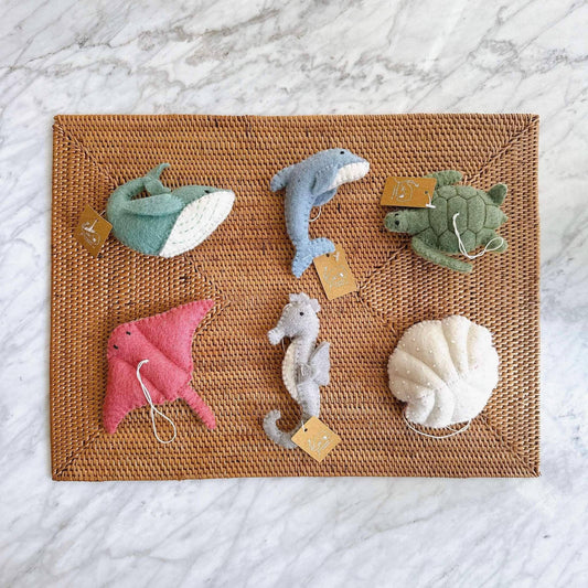 Felt Ornament Sea Animals Assorted