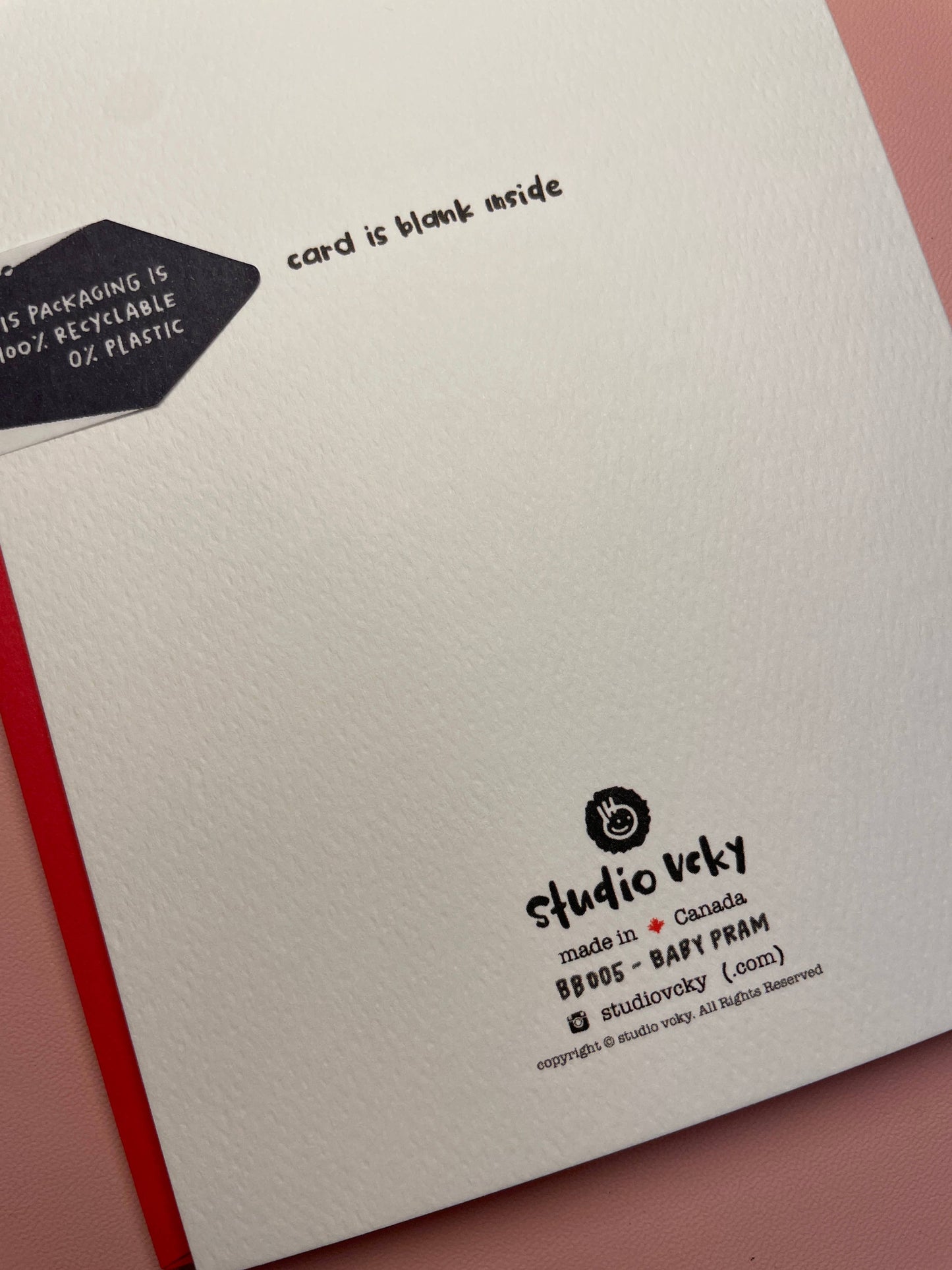 Greeting Card - Baby Pram