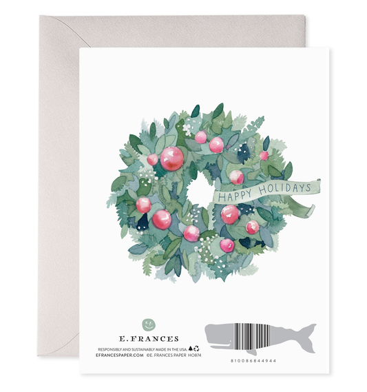 Comfort and Joy Wreath |  Holiday Cards