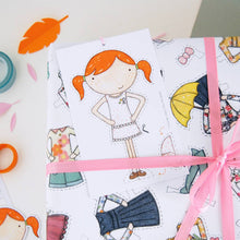 Load image into Gallery viewer, Clara Paper Doll Wrapping Paper
