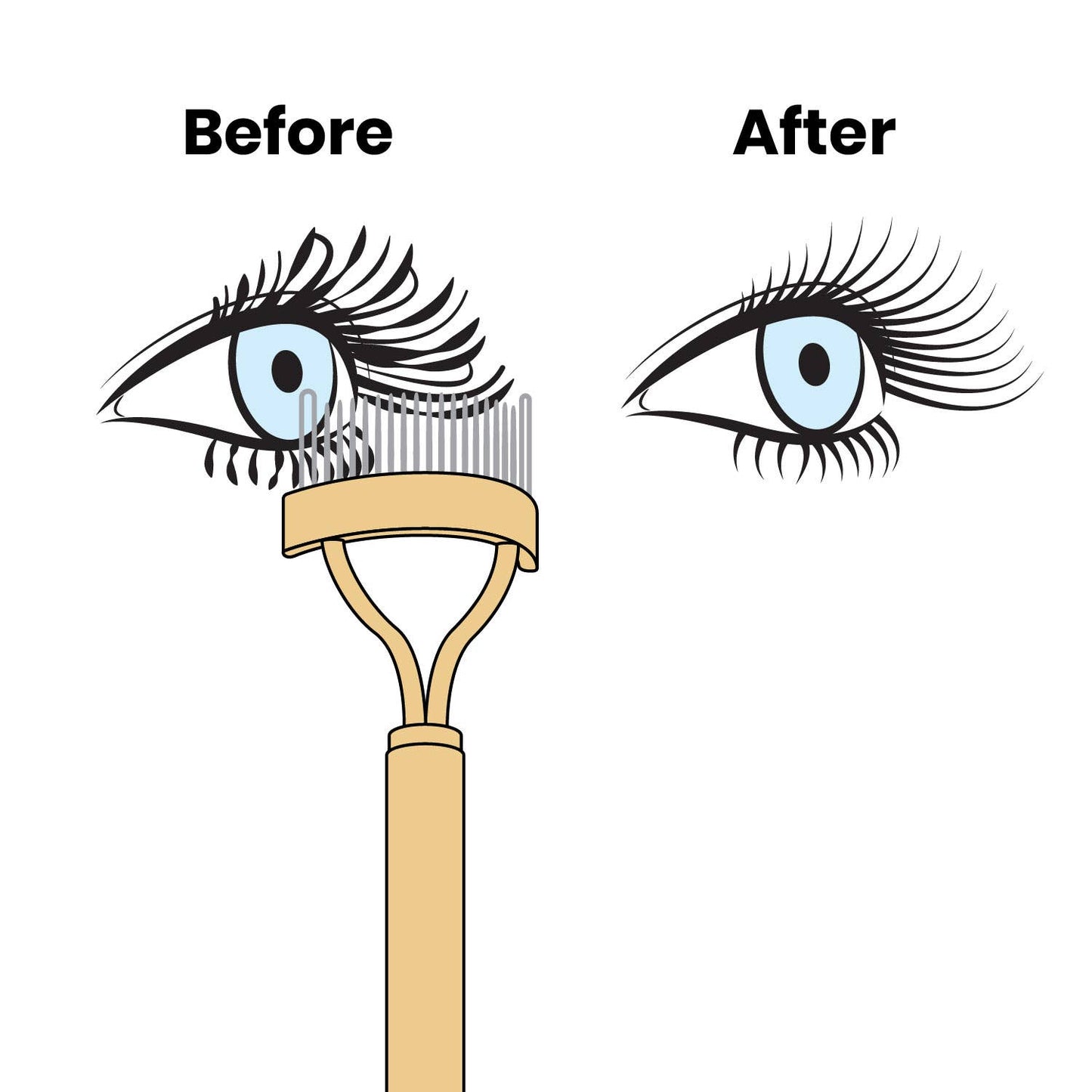 Lindo Lash Comb - w/ Travel Cap