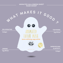 Load image into Gallery viewer, Halloween Skincare Sheet Mask Pumpkin, Ghost, Bat
