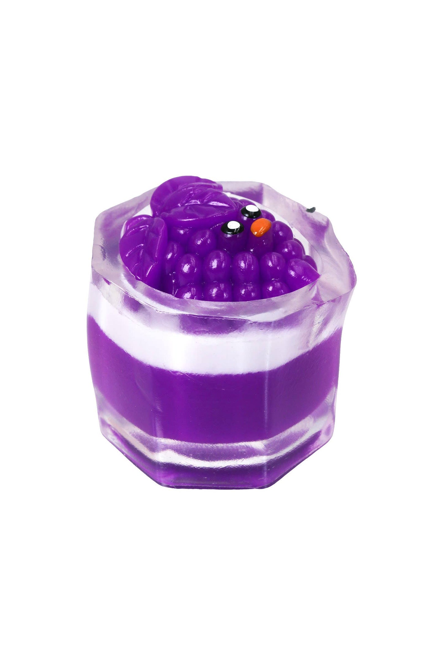 Cute Fruit Dessert Cup 3D Sticky Mochi Squishy Bag