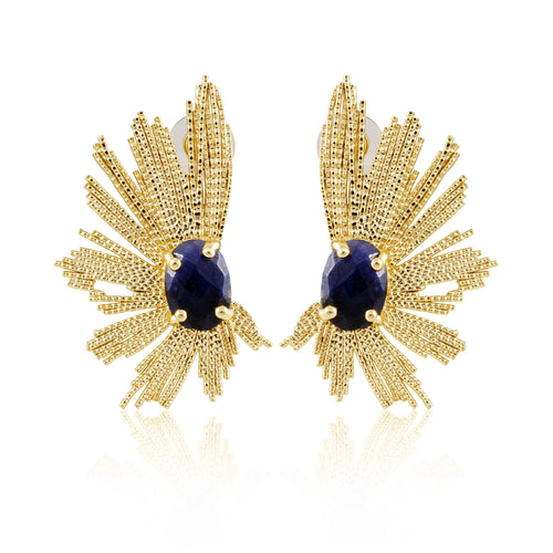 Marielle Earrings - Sapphire - Front & Company: Gift Store