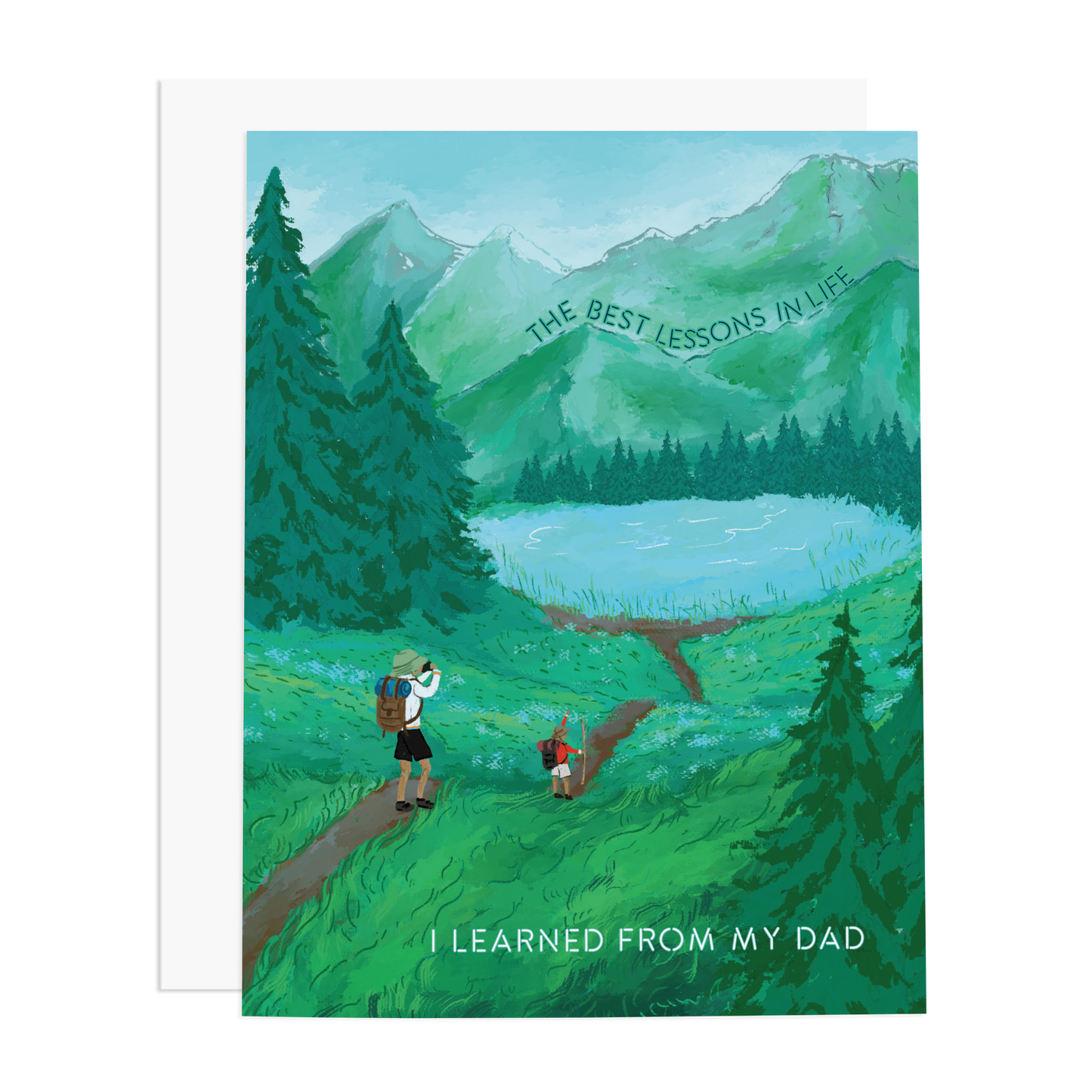 Dad Life Lessons Greeting Card