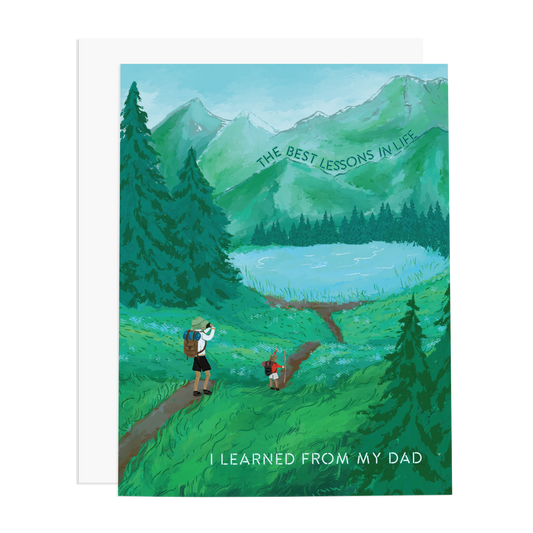 Dad Life Lessons Greeting Card