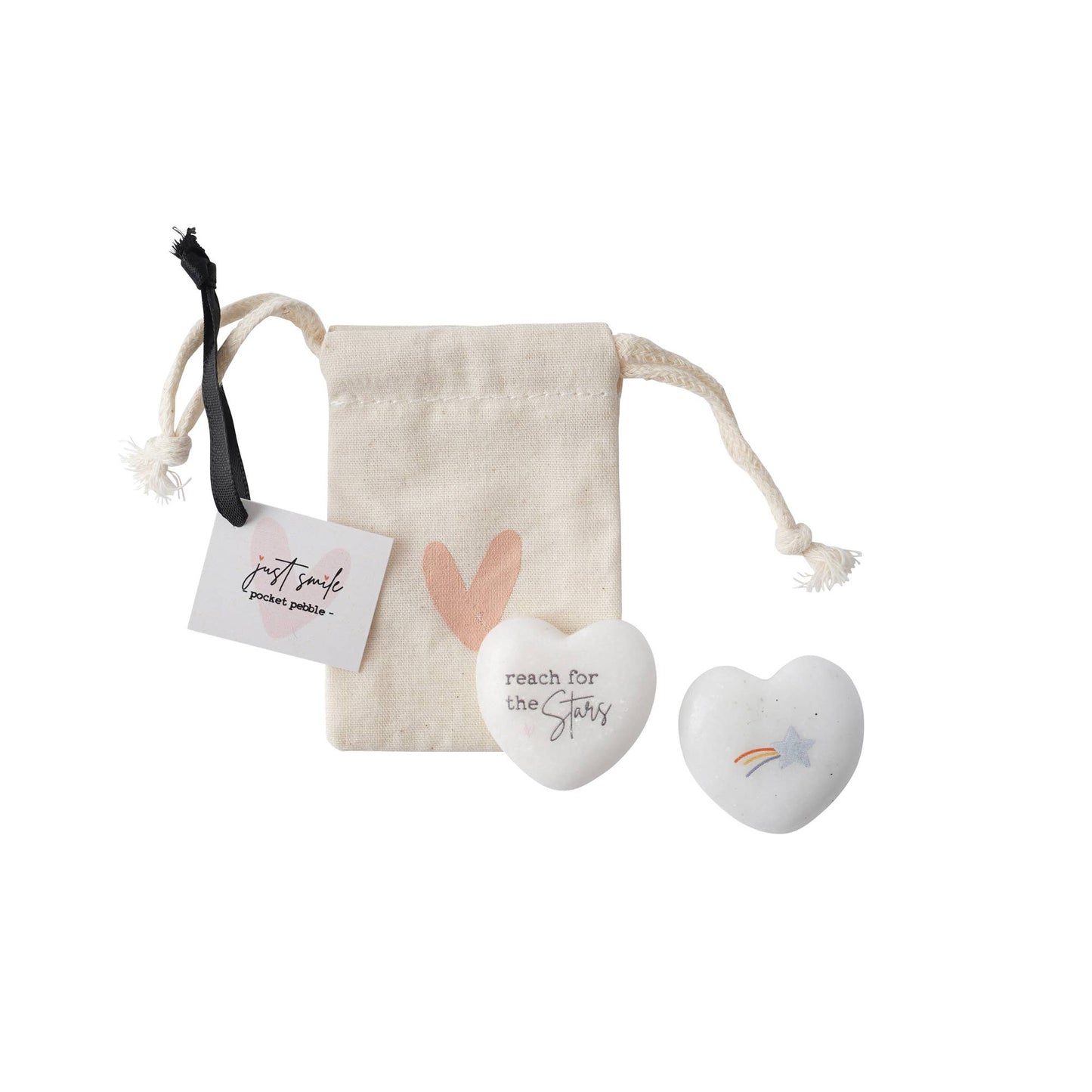 Just Smile Pebble in a bag