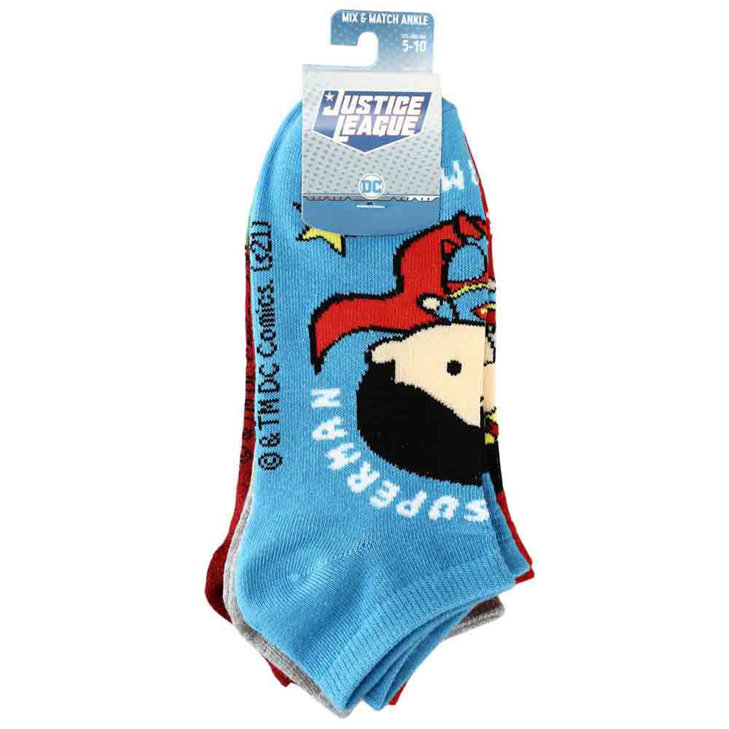 Socks - Justice League - Pack Of 5 Pairs