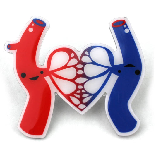 Artery & Vein Lapel Pin - Life's Bloody Great