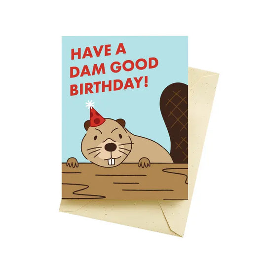 Dam Beaver Birthday Cards