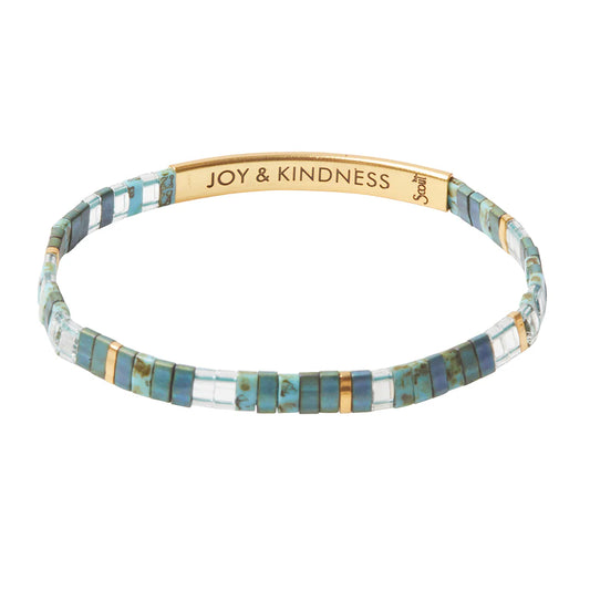 Good Karma Bracelet- Joy & Kindness Marine/Gold
