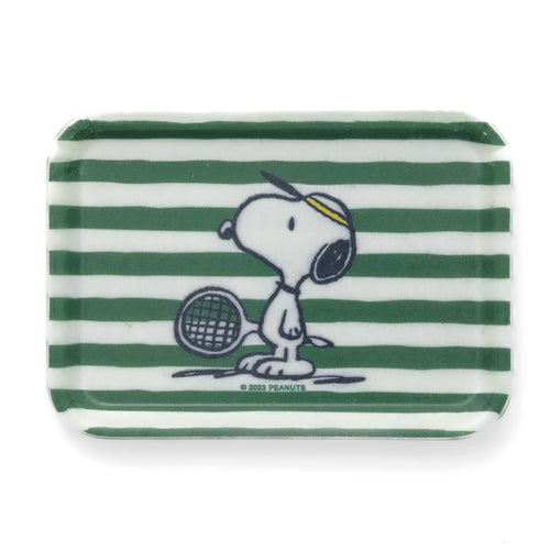 3P4 x Peanuts Snoopy Tennis Vintage-Style Tray - Front & Company: Gift Store