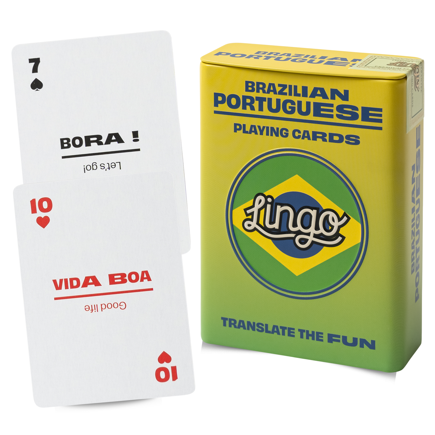 Brazilian Playing Cards in Tin Travel Case