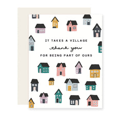 Load image into Gallery viewer, Thank You Village | Thank You Card | It Takes A Village Card
